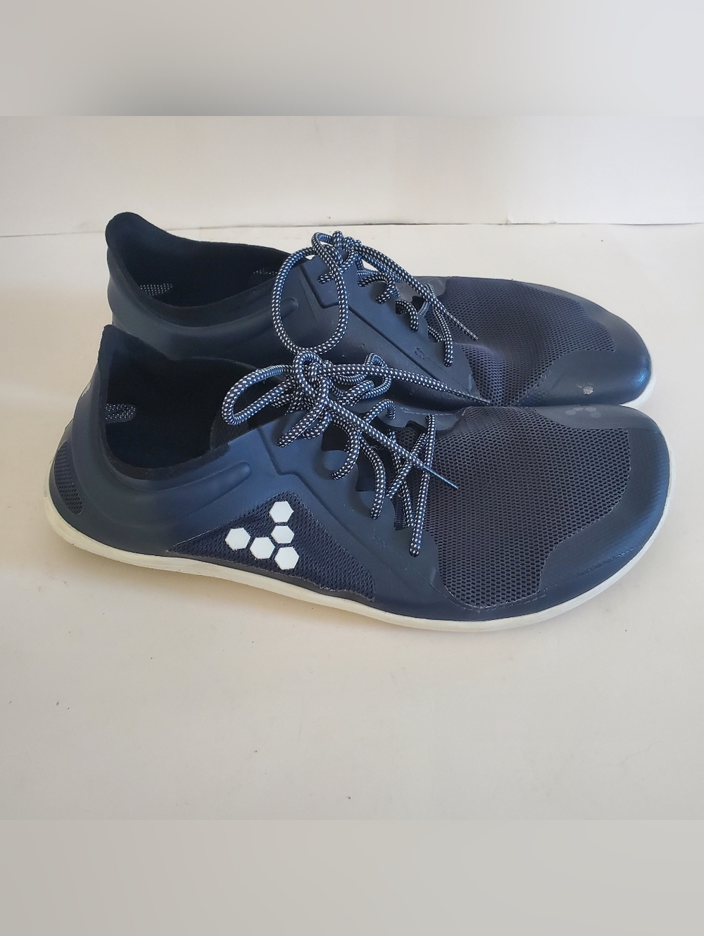 Vivobarefoot Primus Lite III Men's 9 Navy Minimalist Barefoot Running Sneakers